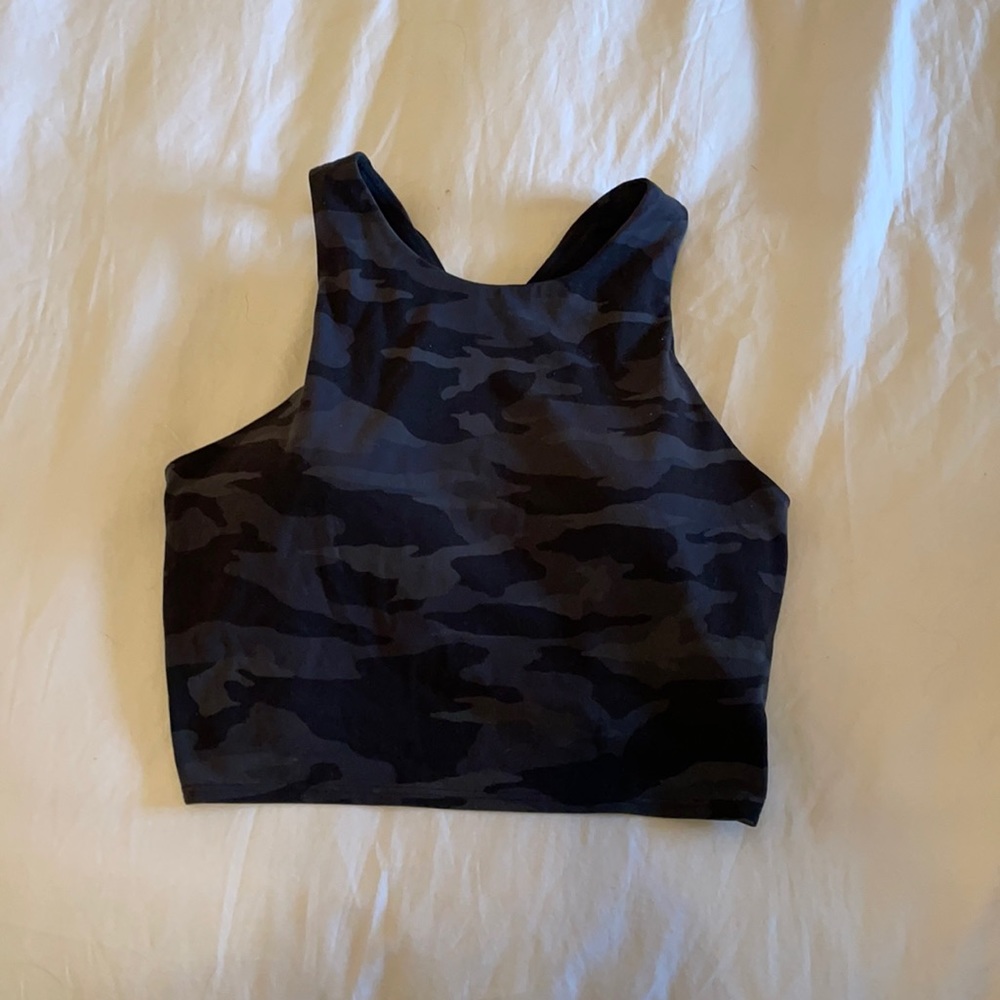 Cropped, built in bra, Athleta